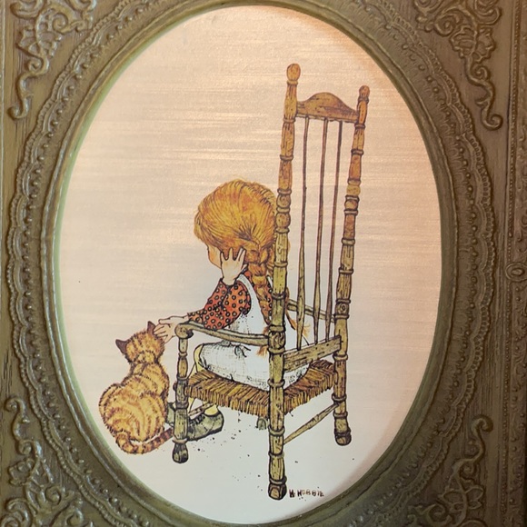 Two Vintage Holly Hobbie Framed Prints from 1971 - Picture 6 of 7